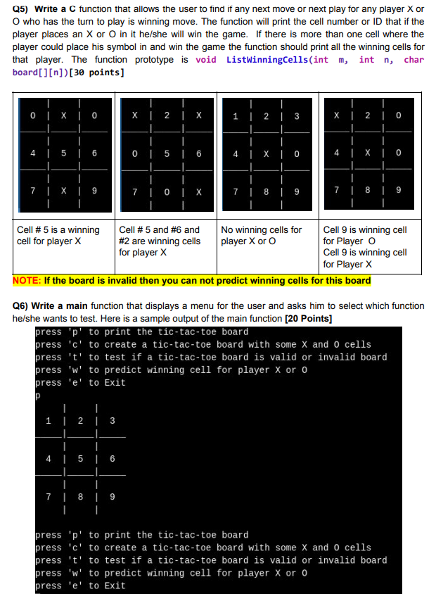 Solved write a c program!!!! must use : void | Chegg.com
