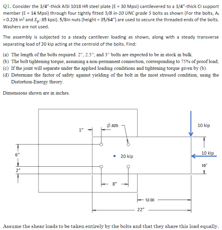 Machine Design Problem The Answer To The Problem I Chegg Com