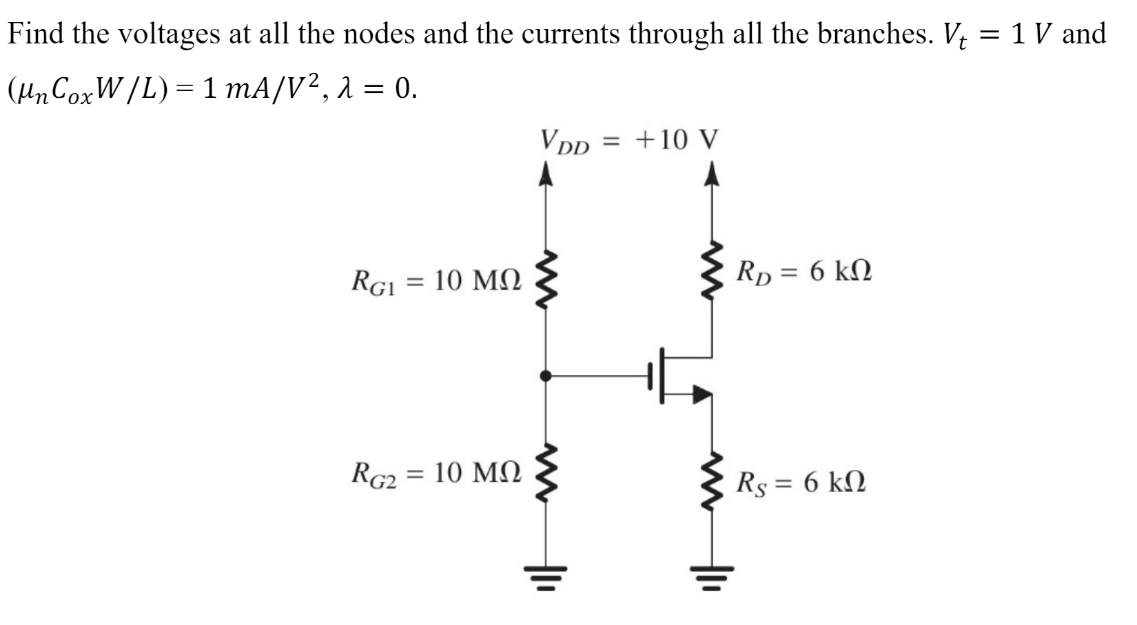 Solved Find the voltages at all the nodes and the currents | Chegg.com