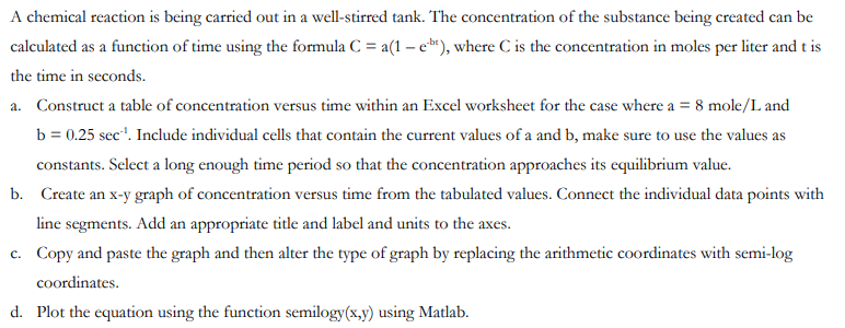 Solved A chemical reaction is being carried out in a | Chegg.com