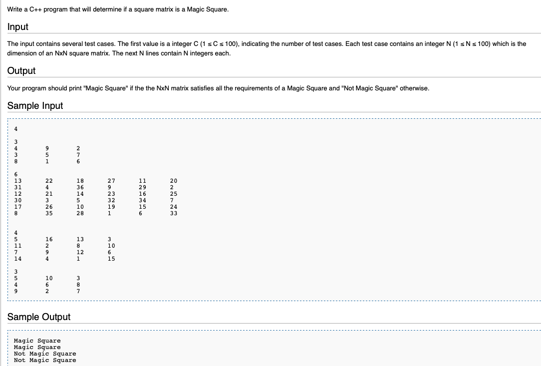 (Solved) : Magic Square Magic Square Magic Square Arrangement Numbers 1 ...