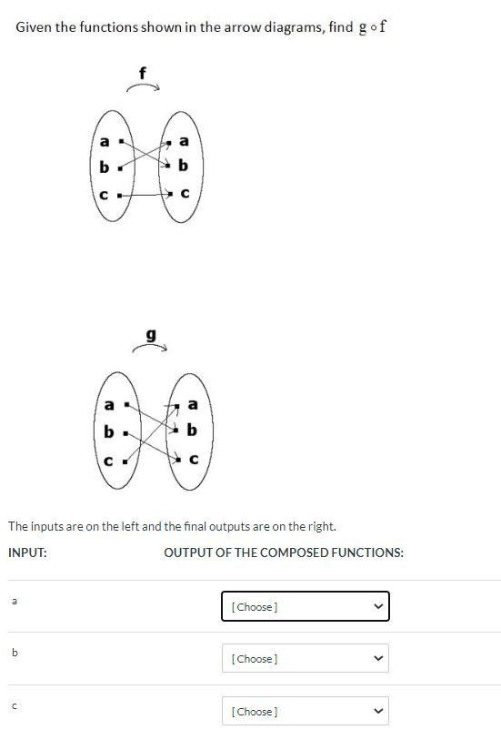 Solved The options for the answers for each one a:- Choose | Chegg.com