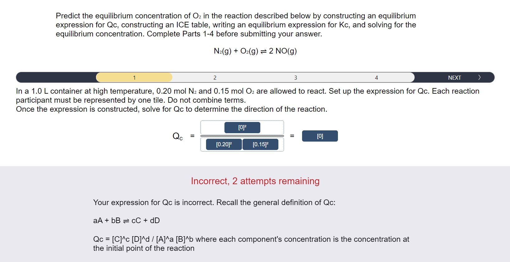Solved Predict the equilibrium concentration of O2 in the | Chegg.com