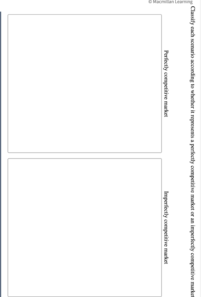 Solved Classify each scenario according to whether it | Chegg.com
