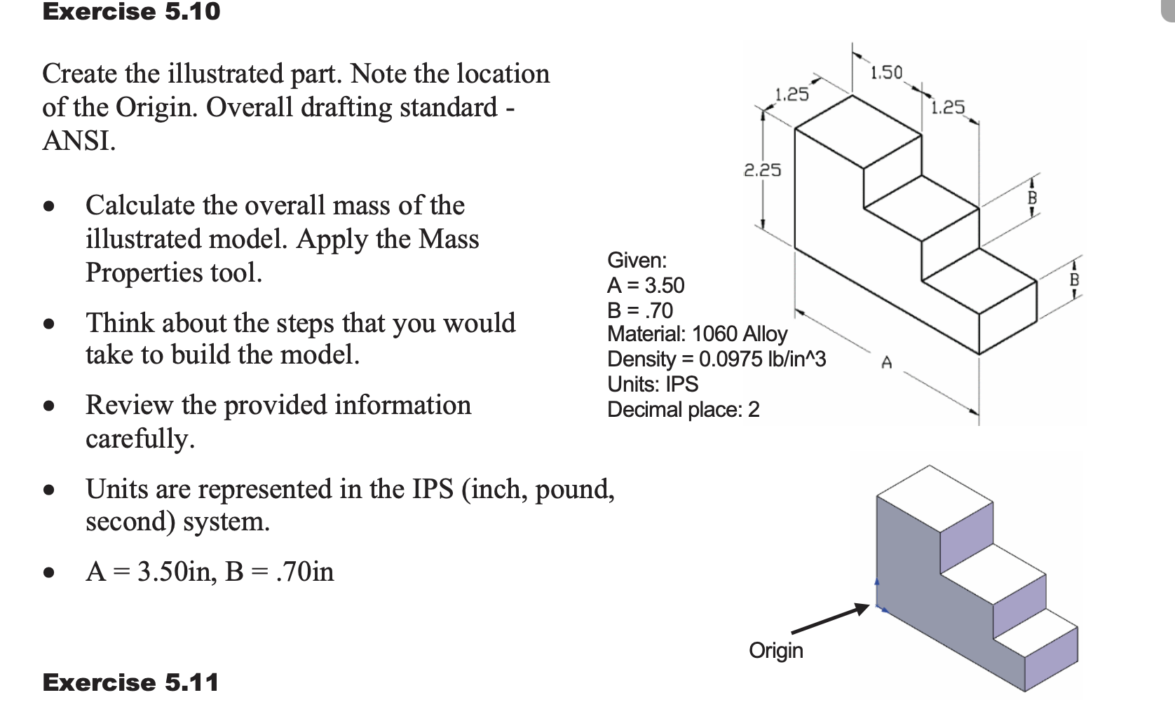 Solved Create the illustrated part. Note the location of the | Chegg.com