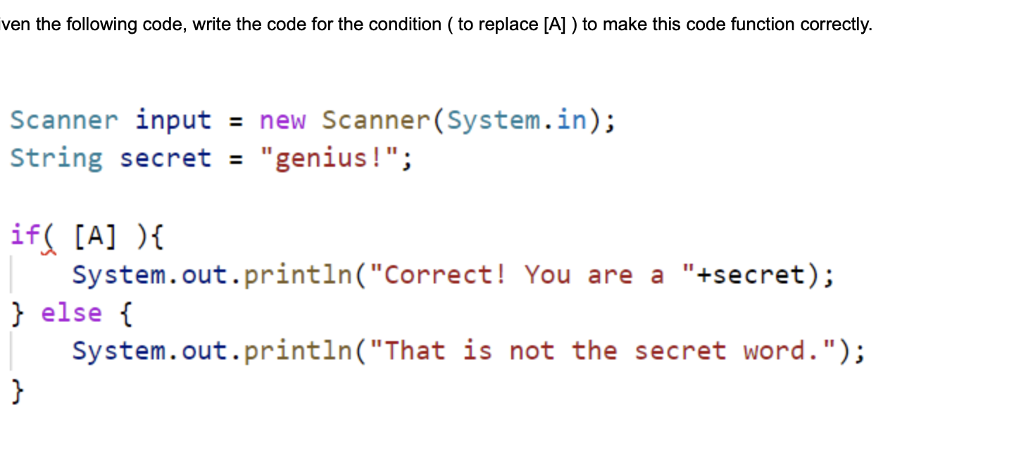 Solved ven the following code, write the code for the | Chegg.com