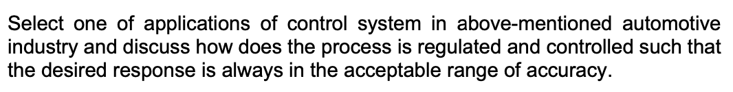 Solved Control systems have facilitated various evolutions | Chegg.com