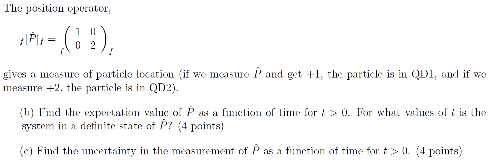 The Simplest Model Of A Double Quantum Dot Has A Chegg Com