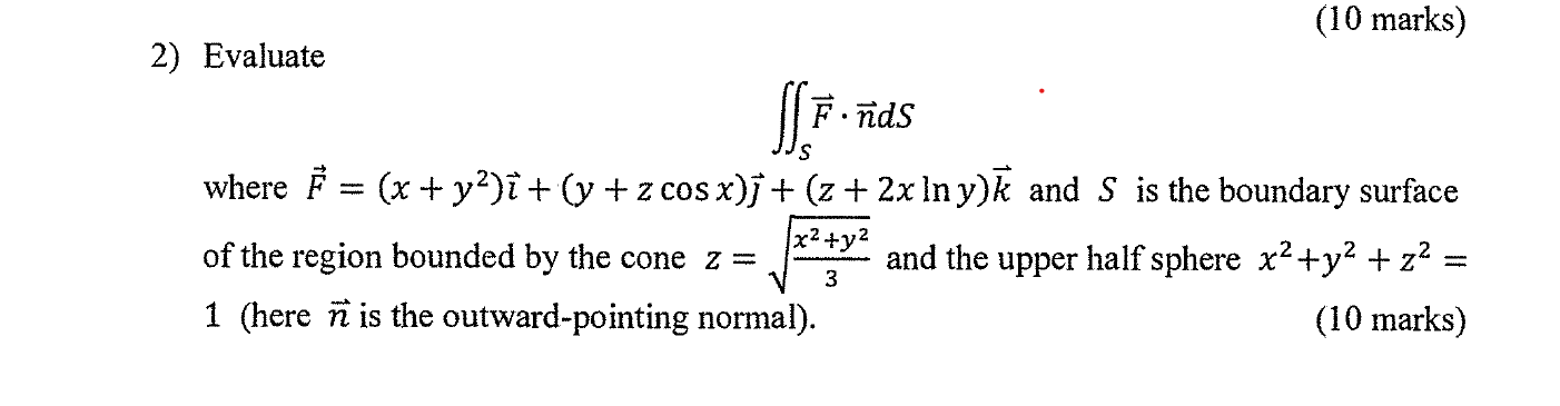 Solved 10 Marks 2 Evaluate Si Finds Where A X Y2 Chegg Com