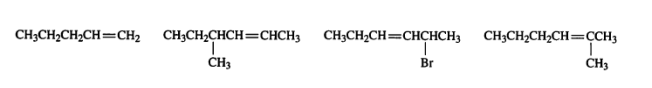 Solved CH3CH2CH2CH=CH2 CH3CH2CHCH=CHCH3 1 CH3 | Chegg.com