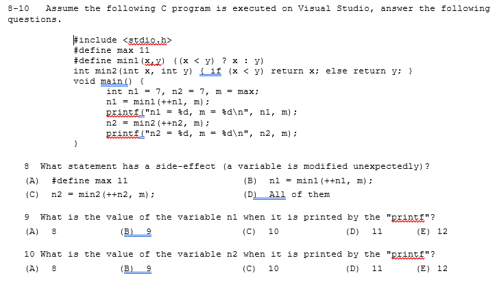 Solved Assume The Following C Program Is Executed On Chegg Com