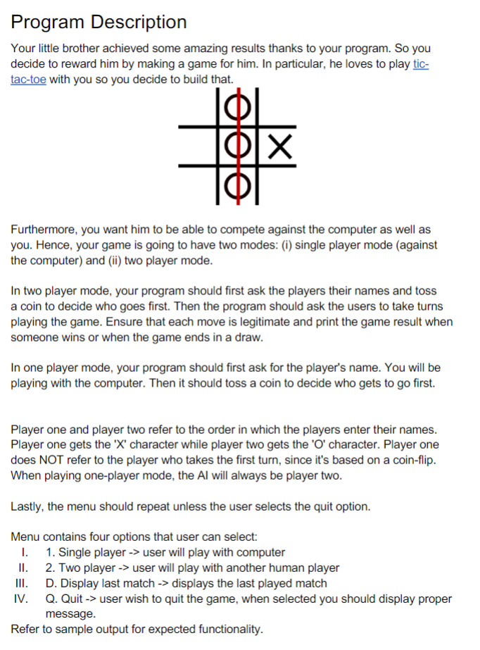 Solved Program Description Your little brother achieved some | Chegg.com