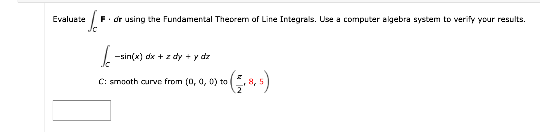 Solved Evaluate F. dr using the Fundamental Theorem of Line | Chegg.com