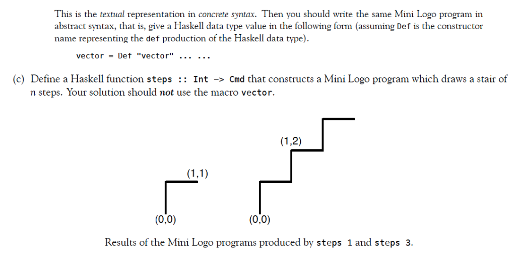 Haskell problem: Prepare a Haskell (or literate | Chegg.com