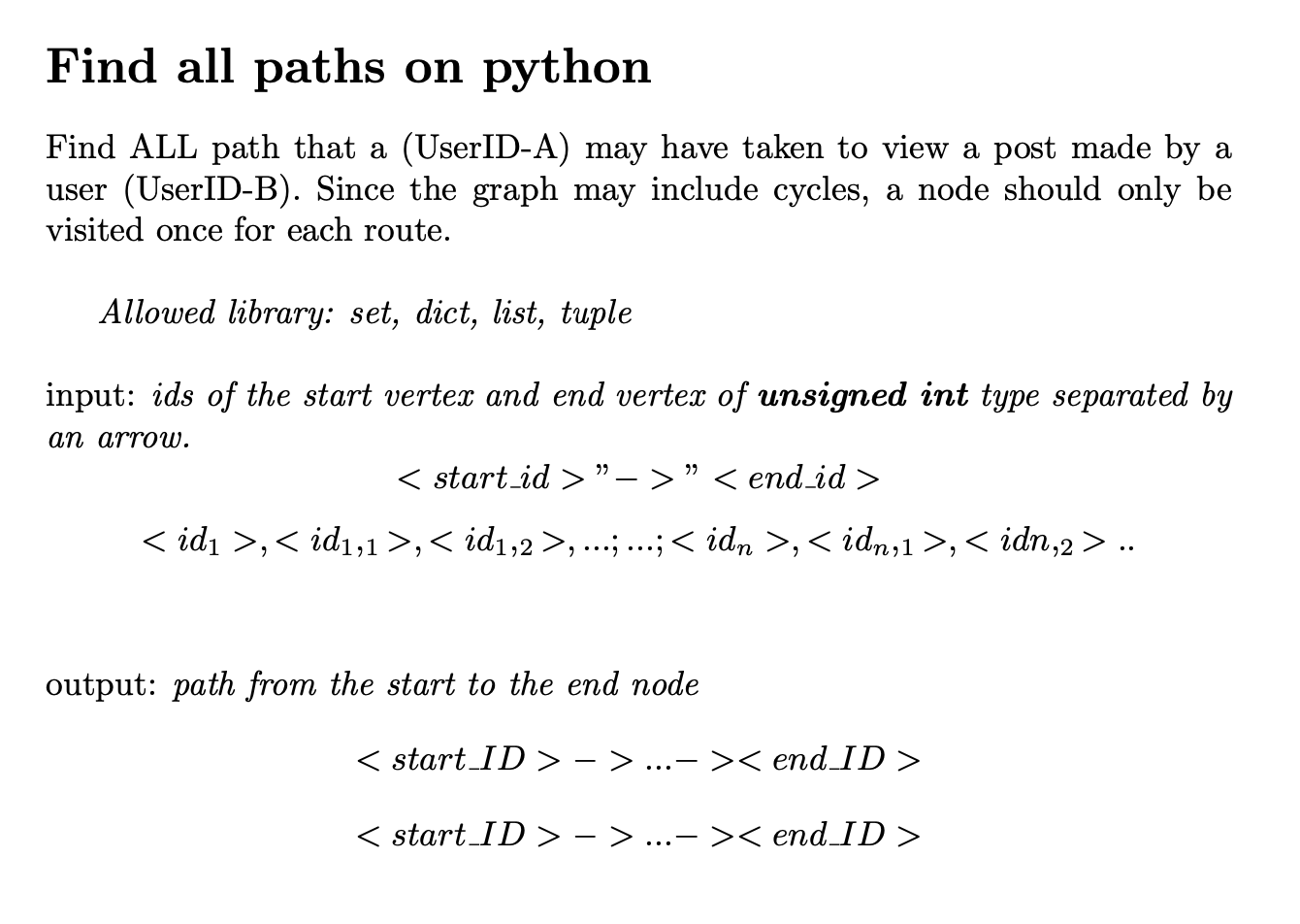 Find All Paths Travelled On Python. Please Fill In | Chegg.com