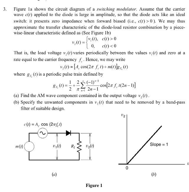Solved Figure la shows the circuit diagram of a switching