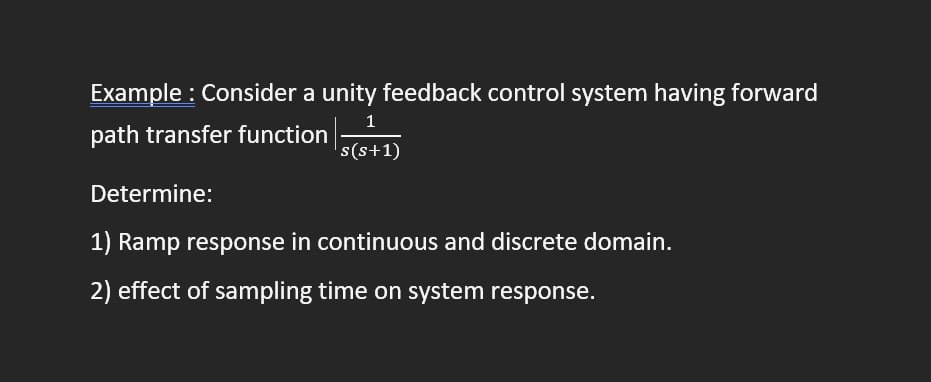 Example : Consider a unity feedback control system | Chegg.com