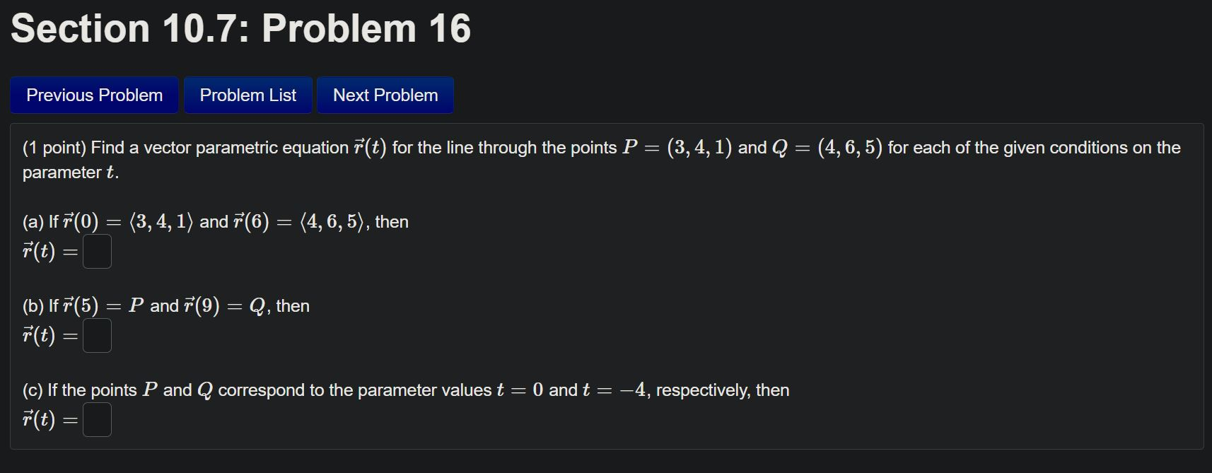 Solved Section 10.7: Problem 16 Previous Problem Problem | Chegg.com