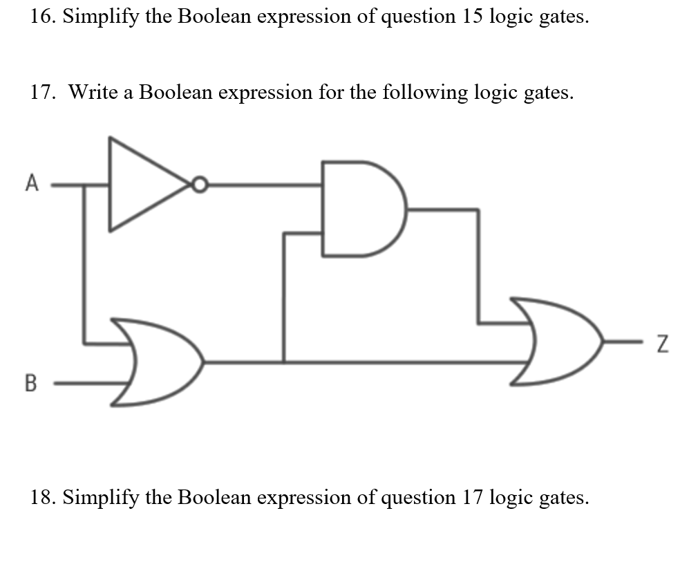 Simplify Boolean Logic Gates at Don Pursel blog