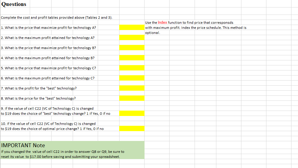 Solved Managerial Accounting Excel HW help Thanks in