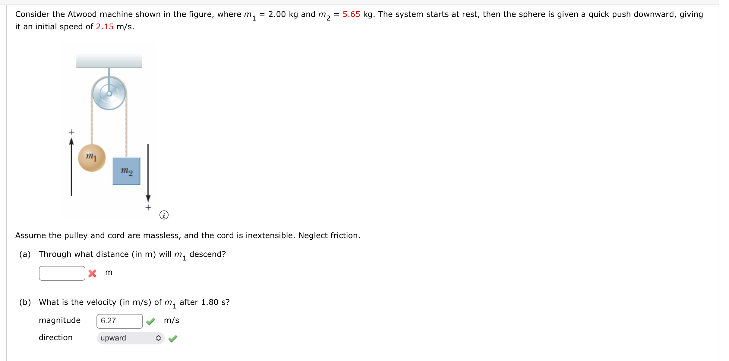 Consider The Atwood Machine Shown In The Figure Chegg Com