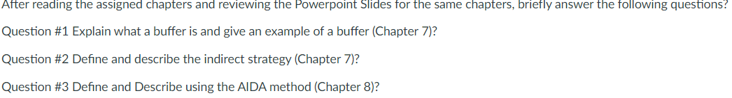 Solved After reading the assigned chapters and reviewing the | Chegg.com