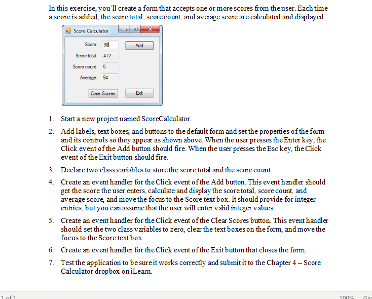 Solved In this exercise, you'll create a form that accepts | Chegg.com