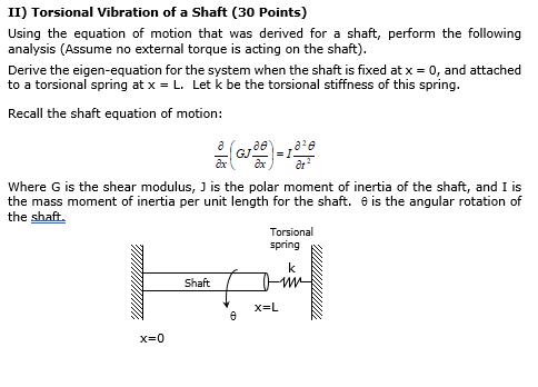 Torsional Equation