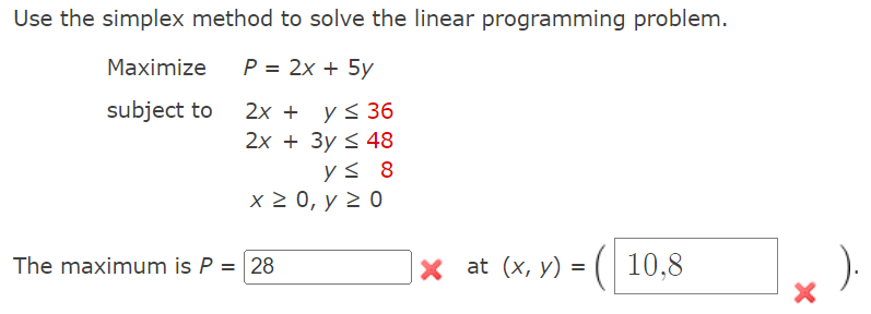 simplex method assignment problem