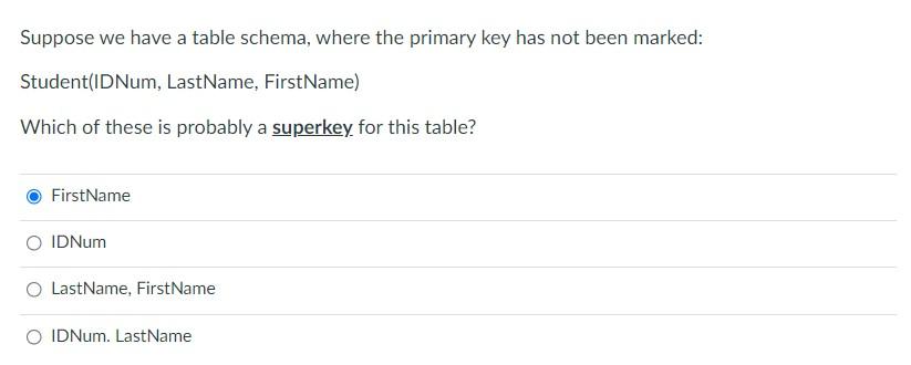 Solved Suppose we have a table schema, where the primary key | Chegg.com