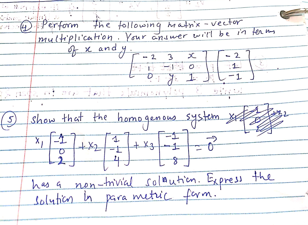Solved This question is from vector equation,matrix | Chegg.com