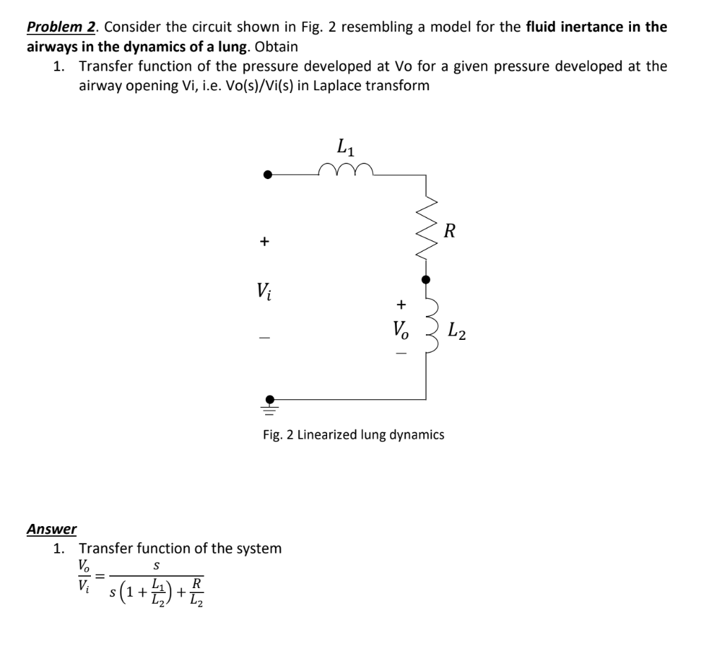 Solved Problem 2. Consider The Circuit Shown In Fig. 2 | Chegg.com