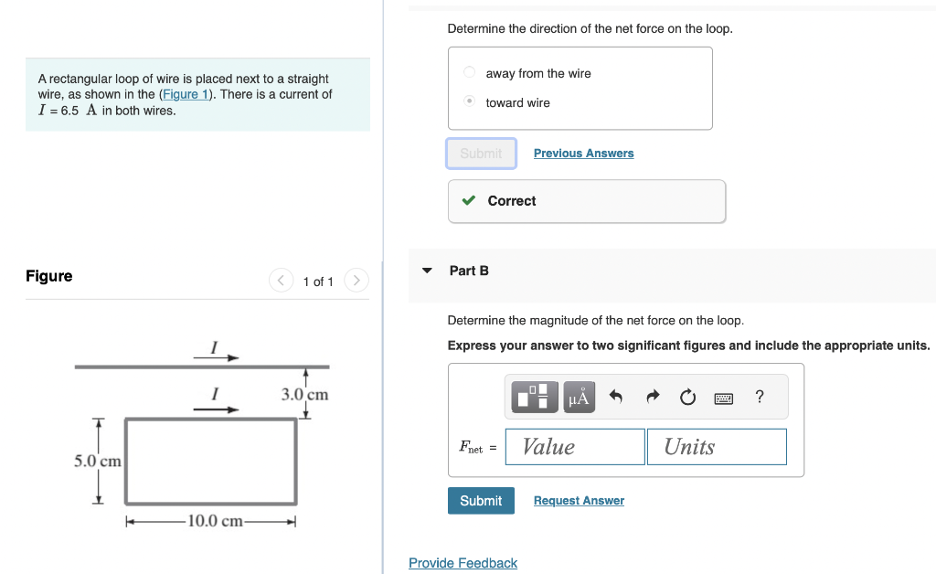 Solved A rectangular loop of wire is placed next to a | Chegg.com