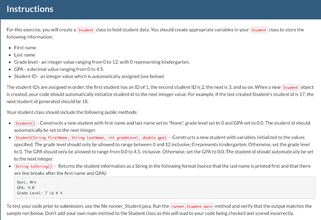 Solved Instructions For this exercise, you will create a | Chegg.com