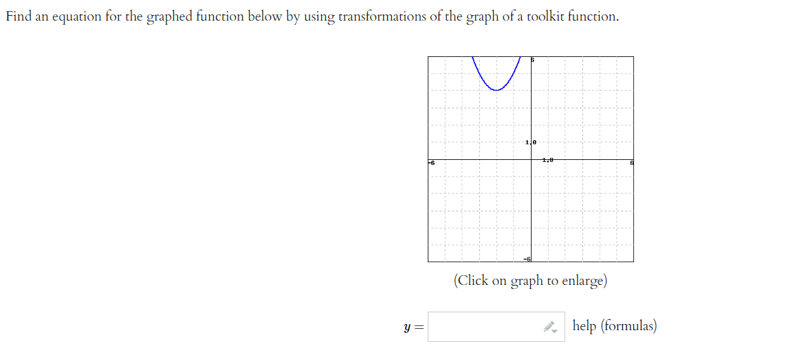 Solved Find an equation for the graphed function below by | Chegg.com