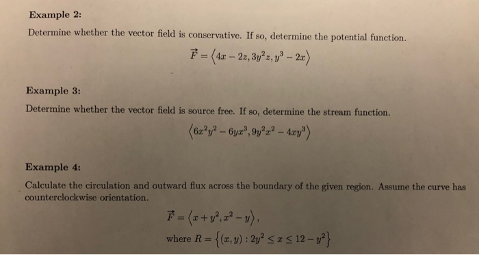 Solved Example 2: is conservative. If so, determine the | Chegg.com