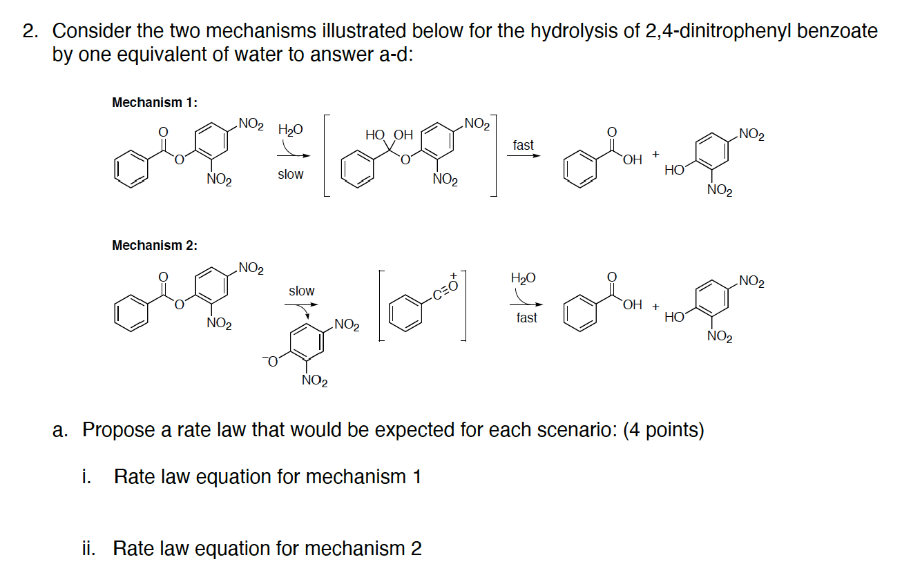 Solved Consider the two mechanisms illustrated below for the | Chegg.com