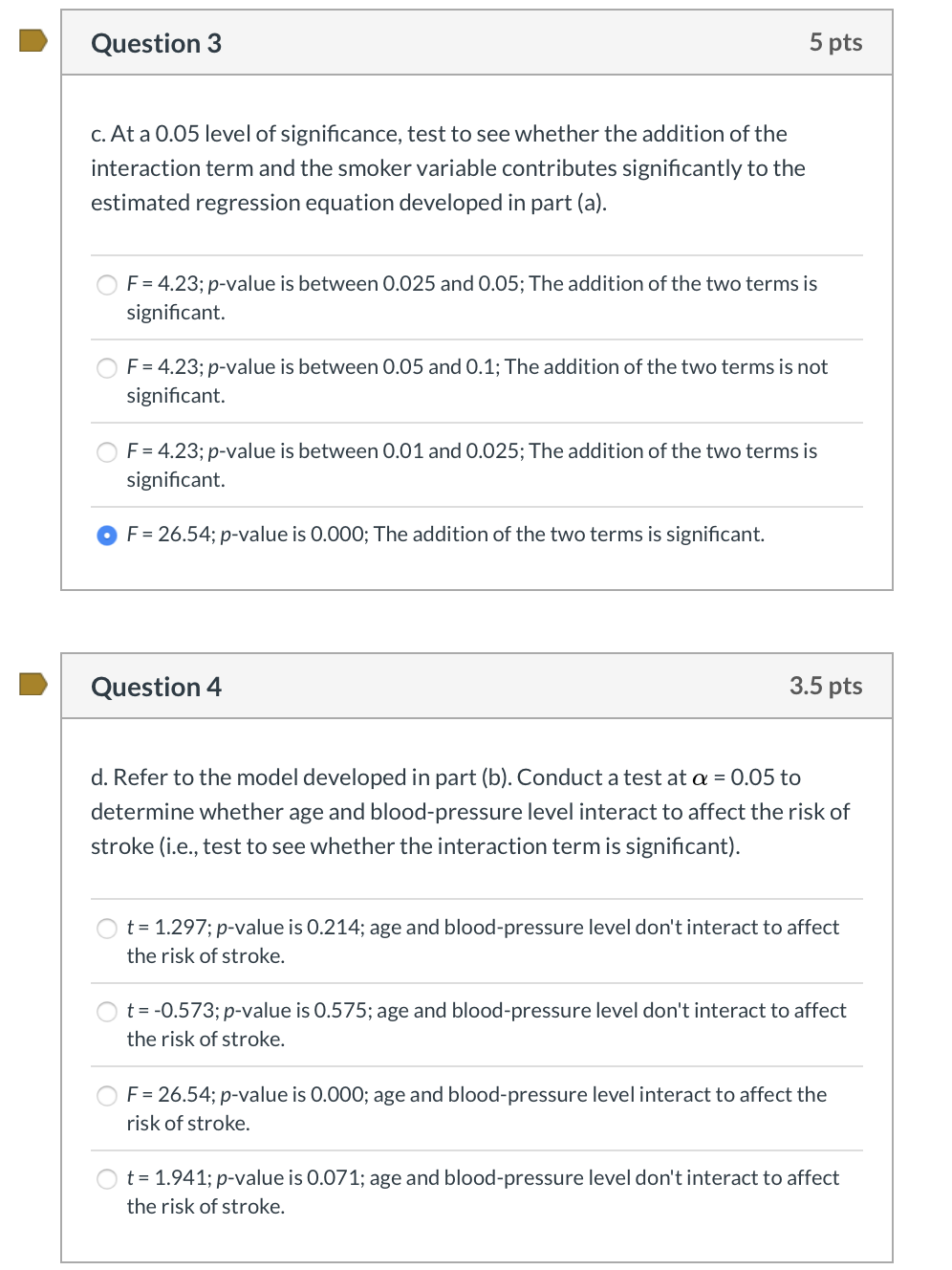 Question 1 3.5 pts A 10-year study conducted by the | Chegg.com