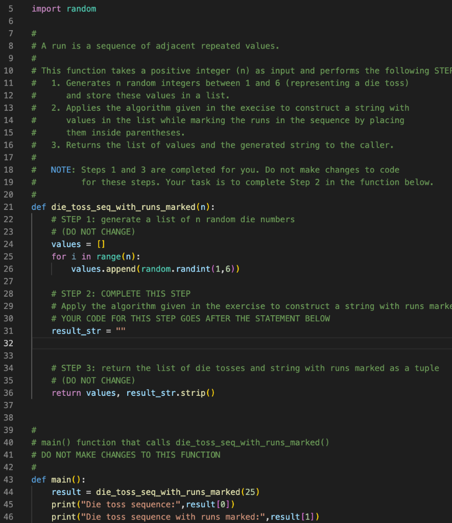 Solved In python, Here is the assignment: Here is the code. | Chegg.com