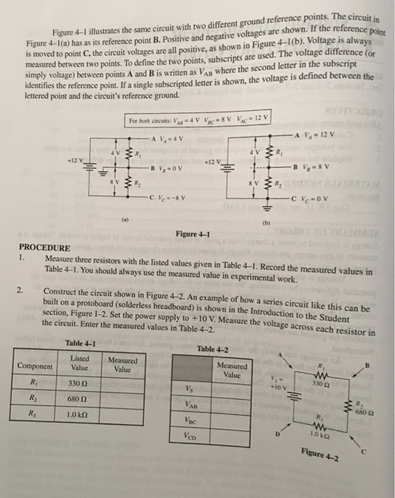 Solved Voltage Measurement 4 Name Date and Reference Ground | Chegg.com