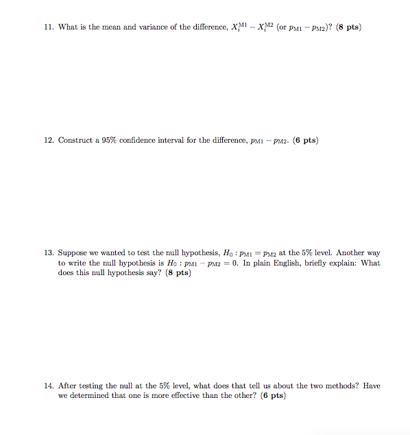 Solved 9. Determine The Sample Covariance Between Methods | Chegg.com