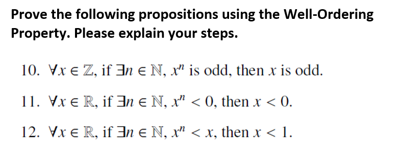 Solved Prove The Following Propositions Using The | Chegg.com