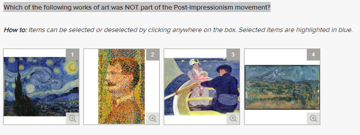 Which of the following works of art was NOT part of | Chegg.com