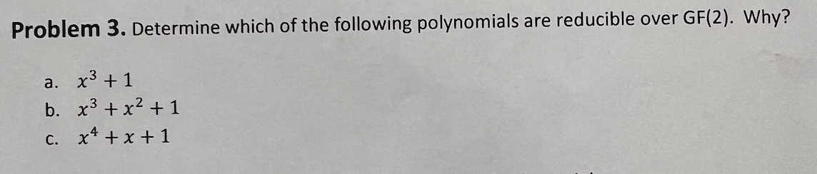 Solved Problem 3. Determine Which Of The Following | Chegg.com