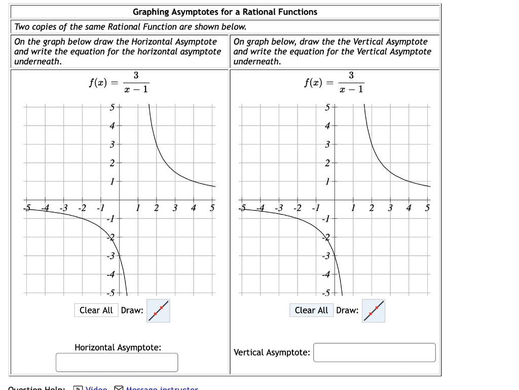 Solved Graphing Asymptotes for a Rational Functions Two | Chegg.com