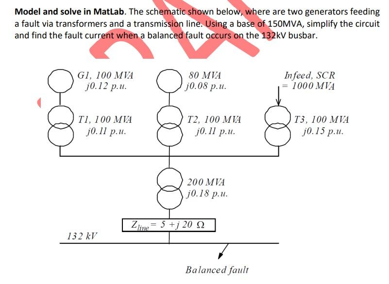 Solved Model and solve in MatLab. The schematic shown below, | Chegg.com