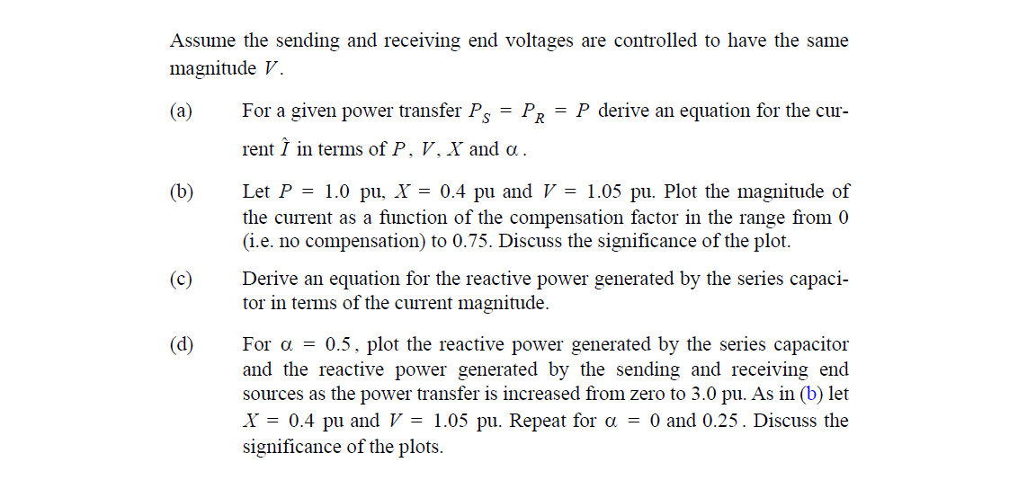 Solved 3 4 Series Capacitive Compensation A Technique Wh Chegg Com