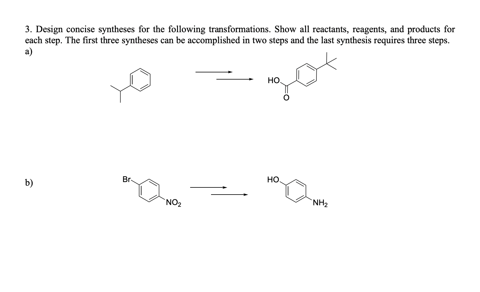 Solved 3. Design Concise Syntheses For The Following | Chegg.com