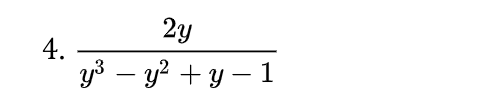 Solved split the function into partial fractions and solve | Chegg.com