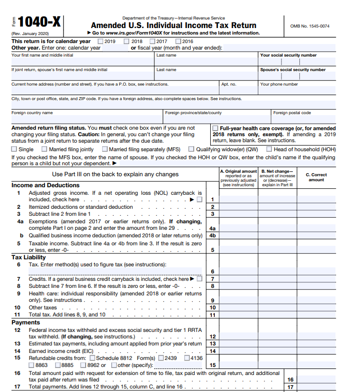 26. Form 1040-X. (Obj. 6) Eight months after filing | Chegg.com